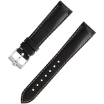 两件式<span class="nowrap">表带</span> - 黑色皮表带，搭配针扣 - 032Z020123W
