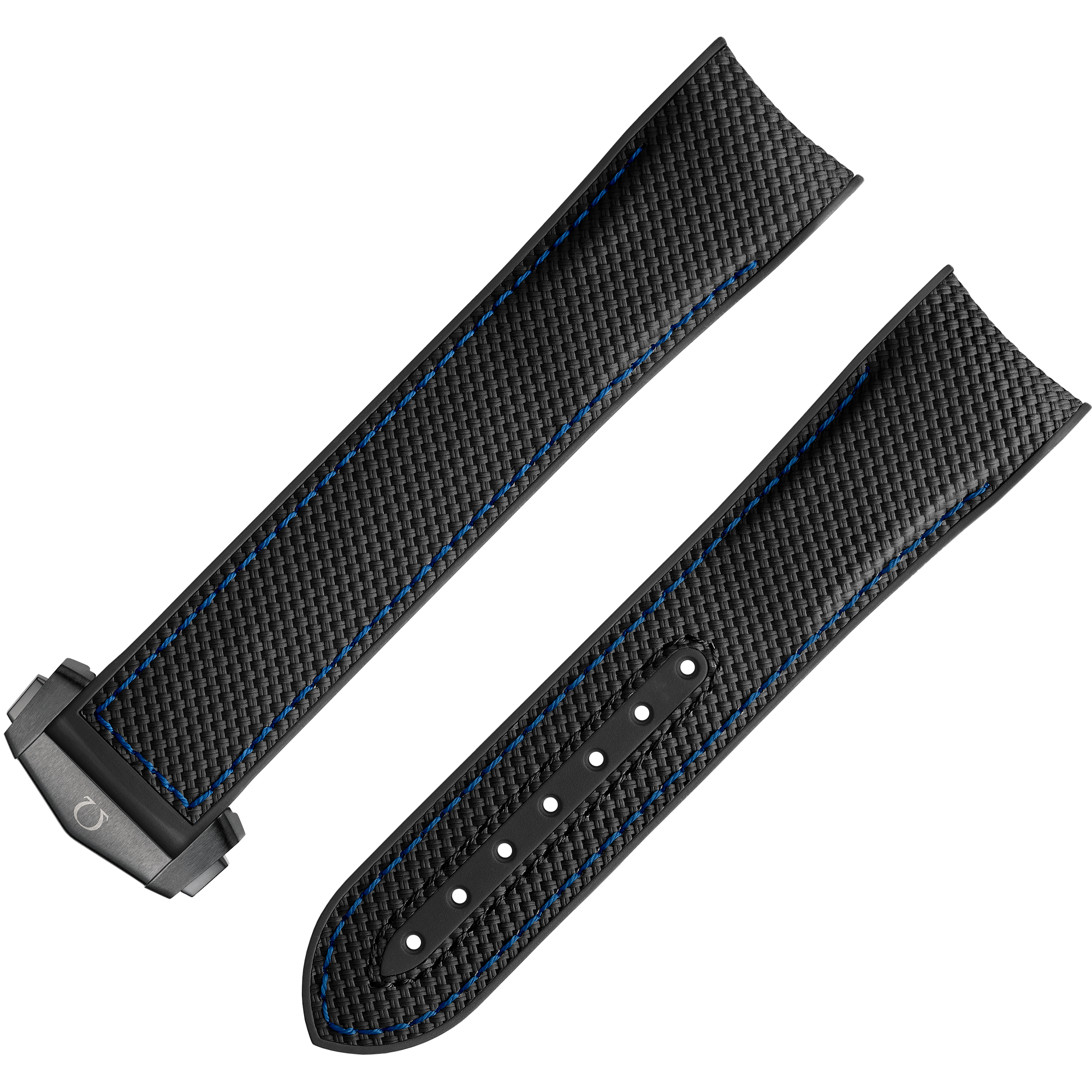 - 黑色橡胶表带,适用于海马系列海洋宇宙600米腕表 - 032CVZ005518|025CTZ005003 - 影像 1