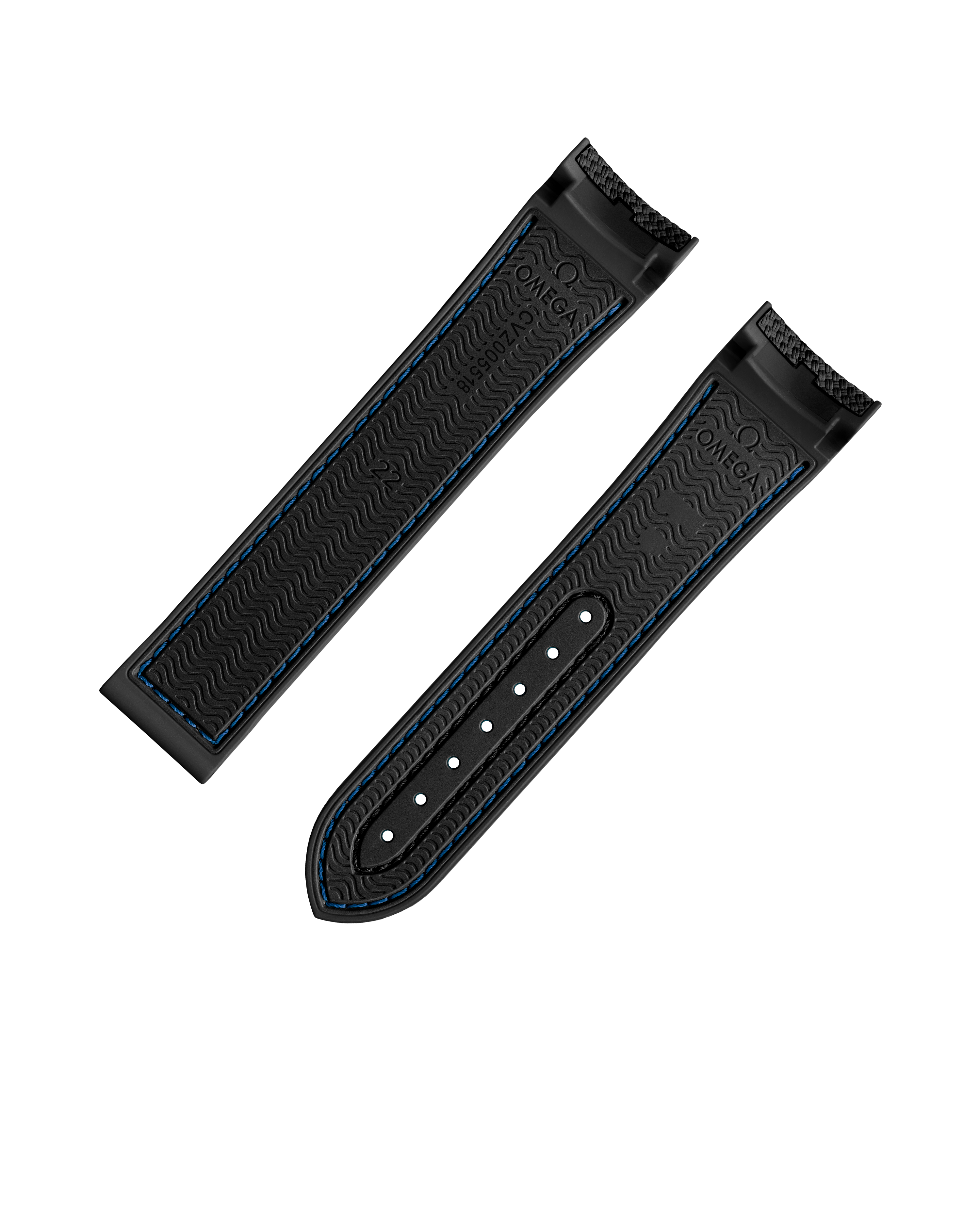 - 黑色橡胶表带,适用于海马系列海洋宇宙600米腕表 - 032CVZ005518|025CTZ005003 - 影像 3