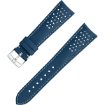 两件式表带 - 蓝色皮表带，搭配针扣 - 032CUZ010011