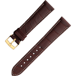 两件式<span class="nowrap">表带</span> - 棕色鳄鱼皮表带，搭配针扣 - 032CUZ003330W