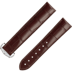 两件式表带 - 棕色鳄鱼皮表带，搭配折叠表扣 - 9800.01.15