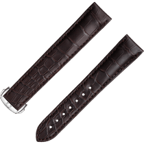 两件式表带 - 棕色鳄鱼皮表带，搭配折叠表扣 - 9800.01.15