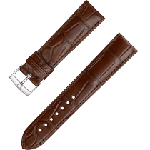 两件式表带 - 棕色鳄鱼皮表带，搭配针扣 - 032CUZ010217