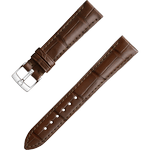 两件式<span class="nowrap">表带</span> - 棕色鳄鱼皮表带，搭配针扣 - 032CUZ010217W