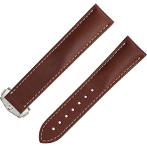 两件式<span class="nowrap">表带</span> - 棕色皮表带，搭配折叠表扣 - 032CUZ006728W