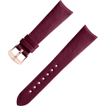 两件式<span class="nowrap">表带</span> - 勃艮第红色素革表带,搭配针扣 - 032Z017136W