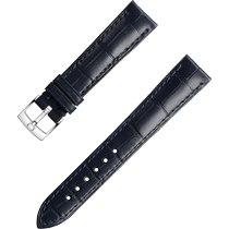 两件式表带 - 深蓝色鳄鱼皮表带，搭配针扣 - 032CUZ002757