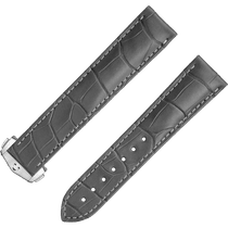 两件式<span class="nowrap">表带</span> - 灰色鳄鱼皮表带，搭配折叠表扣 - 032CUZ007463W