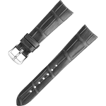 两件式<span class="nowrap">表带</span> - 灰色鳄鱼皮表带，搭配针扣 - 032CUZ009872W