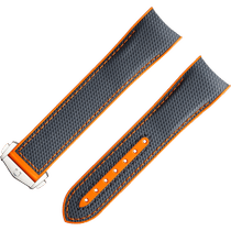 两件式<span class="nowrap">表带</span> - 灰色橡胶表带，搭配折叠表扣，适用于海马系列海洋宇宙600米腕表 - 032CVZ005088W