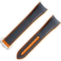 两件式<span class="nowrap">表带</span> - 灰色橡胶表带，搭配折叠表扣，适用于海马系列海洋宇宙600米腕表 - 032CVZ005088W