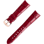 两件式<span class="nowrap">表带</span> - 红色鳄鱼皮表带,搭配针扣 - 032CUZ012325W