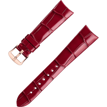 两件式<span class="nowrap">表带</span> - 红色鳄鱼皮表带,搭配针扣 - 032CUZ012325W