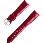 两件式表带 - 红色鳄鱼皮表带，搭配针扣 - 032CUZ012325