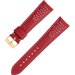 两件式<span class="nowrap">表带</span> - 红色皮表带，搭配针扣 - 032CUZ010020W