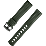 两件式<span class="nowrap">表带</span> - 绿色橡胶表带，搭配针扣，适用于海马系列300米潜水表 - 032Z017210W