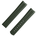 两件式<span class="nowrap">表带</span> - 绿色橡胶表带，搭配折叠表扣，适用于海马系列300米潜水表 - 032Z017213W