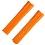两件式<span class="nowrap">表带</span> - 橙色橡胶表带，搭配折叠表扣，适用于海马系列300米潜水表 - 032Z020499W