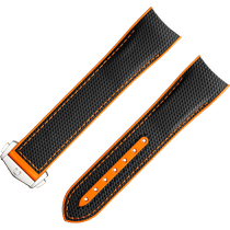 两件式<span class="nowrap">表带</span> - 黑色橡胶表带，搭配折叠表扣，适用于海马系列海洋宇宙600米腕表 - 032CVZ005087W