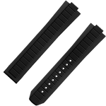 两件式<span class="nowrap">表带</span> - 黑色橡胶表带，搭配折叠表扣，适用于海马系列海洋宇宙600米腕表 - 032Z021353W