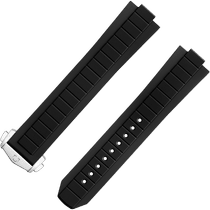 两件式<span class="nowrap">表带</span> - 黑色橡胶表带，搭配折叠表扣，适用于海马系列海洋宇宙600米腕表 - 032Z021353W