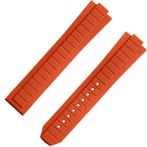 两件式<span class="nowrap">表带</span> - 橙色橡胶表带，搭配折叠表扣，适用于海马系列海洋宇宙600米腕表 - 032Z021357W