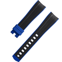 两件式<span class="nowrap">表带</span> - 黑色橡胶表带，搭配针扣，适用于海马系列海洋宇宙Ultra Deep腕表 - 032Z017367W