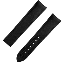 两件式<span class="nowrap">表带</span> - 黑色织物表带，搭配折叠表扣，适用于超霸系列“月之暗面”腕表 - 032Z020830W