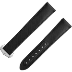两件式表带 - 黑色织物表带，搭配折叠表扣，适用于超霸系列月球表 - 032CWZ014117