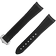 两件式表带 - 黑色橡胶表带，搭配折叠表扣，适用于超霸系列月球表 - 032Z017245