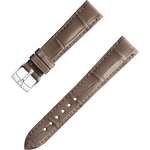 两件式表带 - 灰棕色鳄鱼皮表带，搭配针扣 - 032CUZ004800