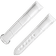 两件式表带 - 白色鳄鱼皮表带，搭配折叠表扣 - 9800.03.17