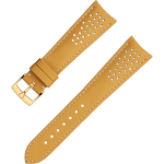 两件式<span class="nowrap">表带</span> - 黃色皮表带，搭配针扣 - 032CUZ010014W
