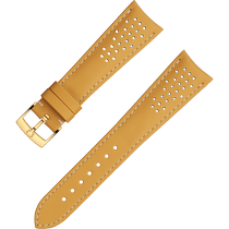 两件式表带 - 黃色皮表带，搭配针扣 - 032CUZ010014