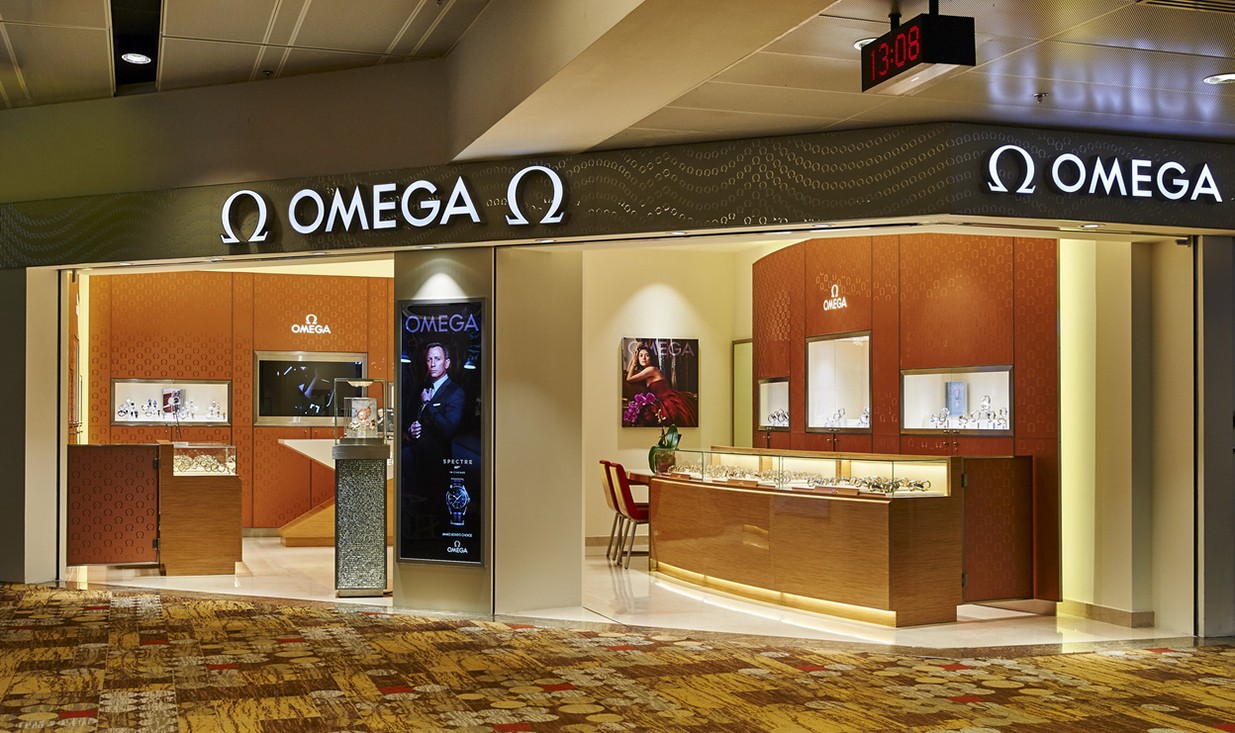 OMEGA Boutique 80 Airport Boulevard <br />302-60 <br />Changi Airport Terminal 1<br />Departure/Transit 819642 Singapore