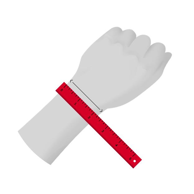 Wrist size measurement guide