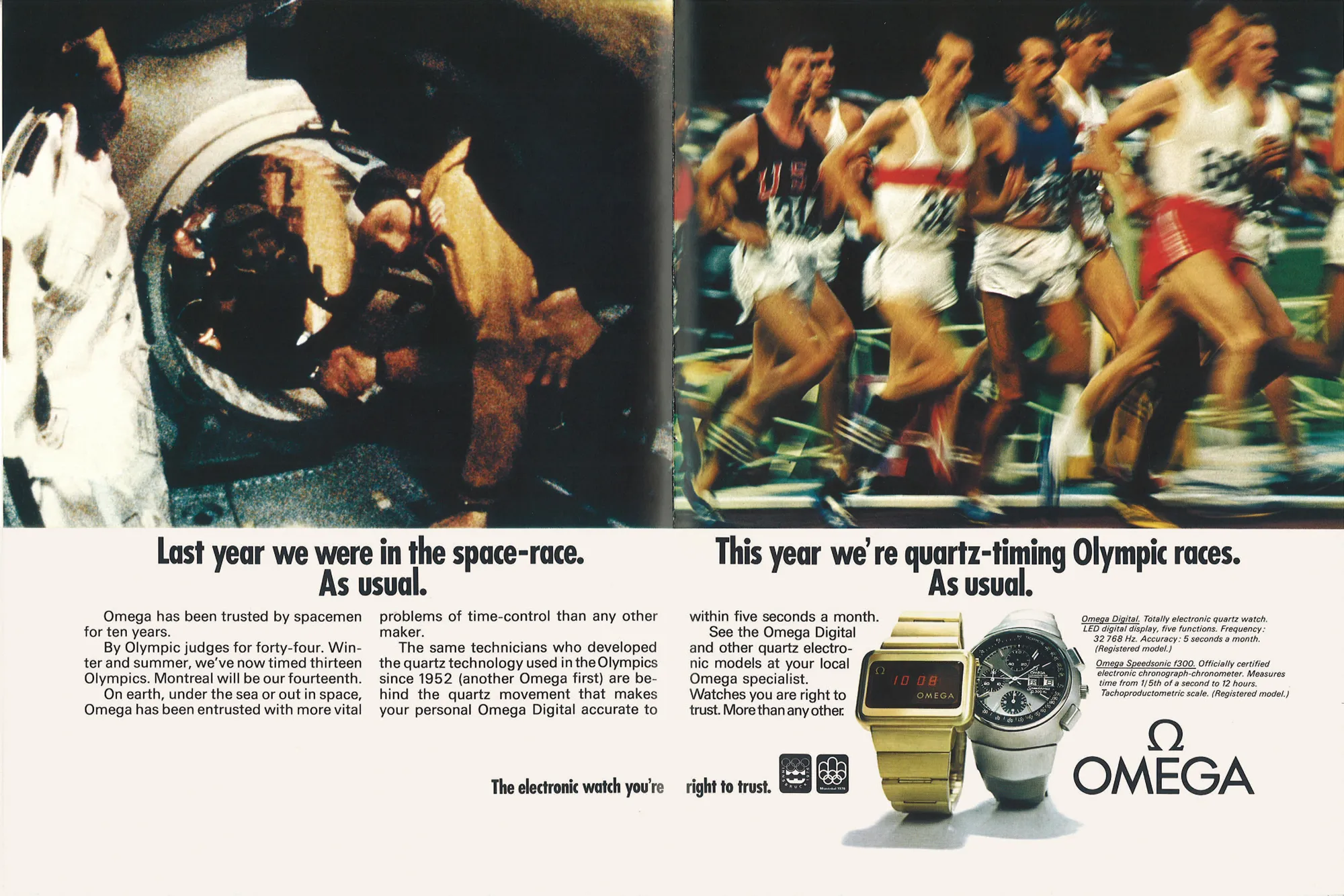 Vintage OMEGA advertisement