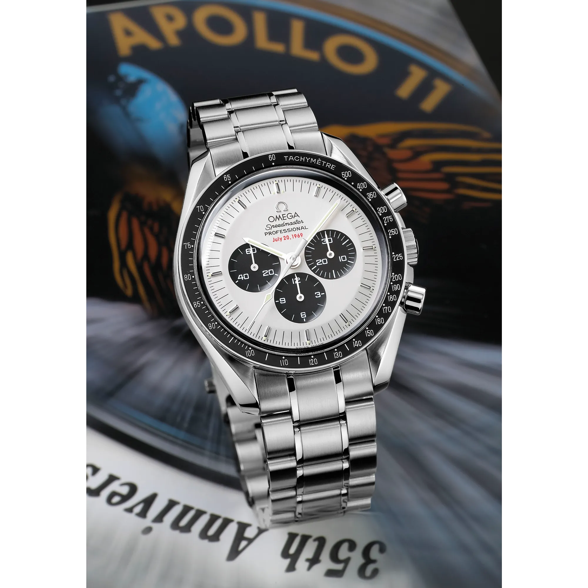 Apollo 11 watch closeup