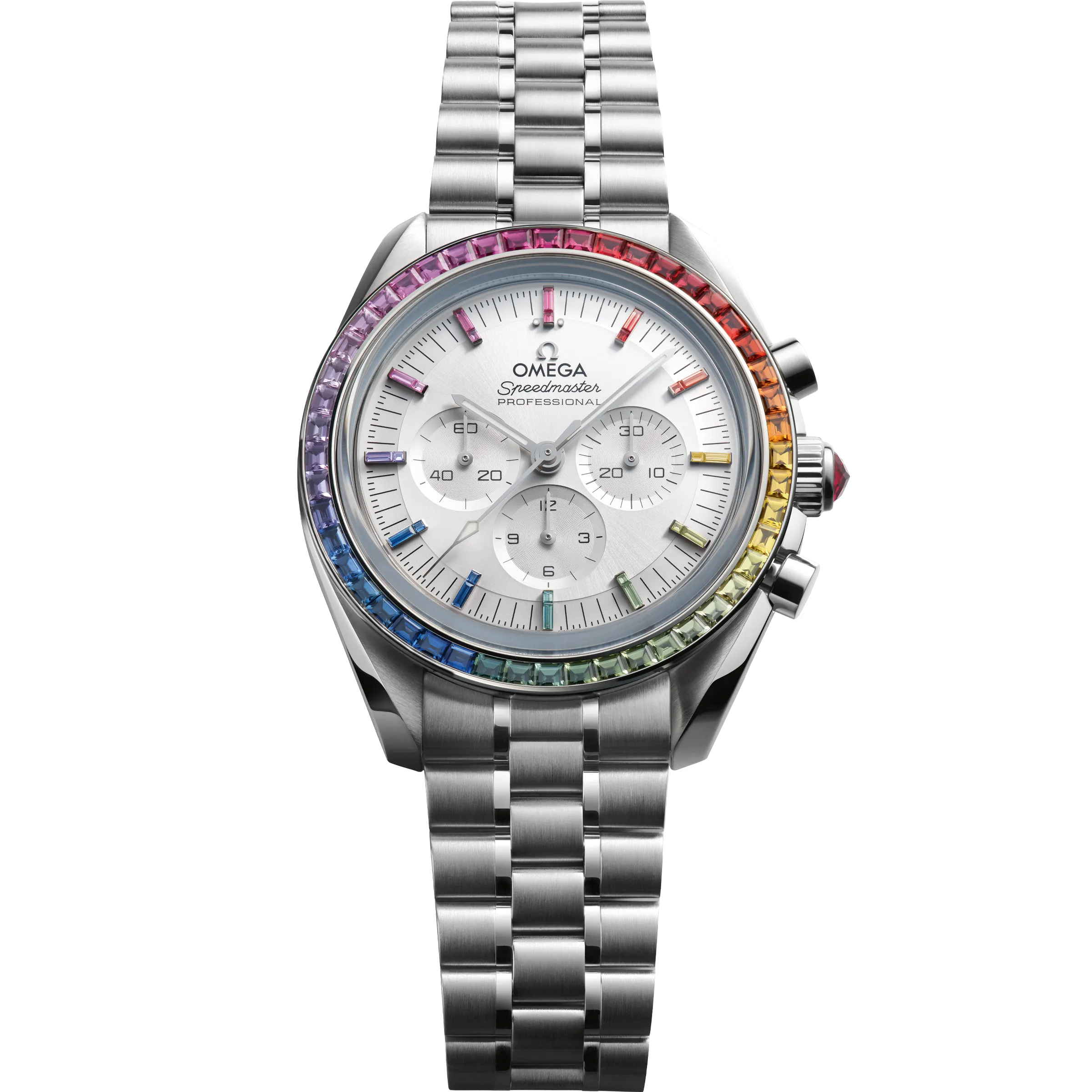 “Moonwatch Baguette”腕表 - Front view